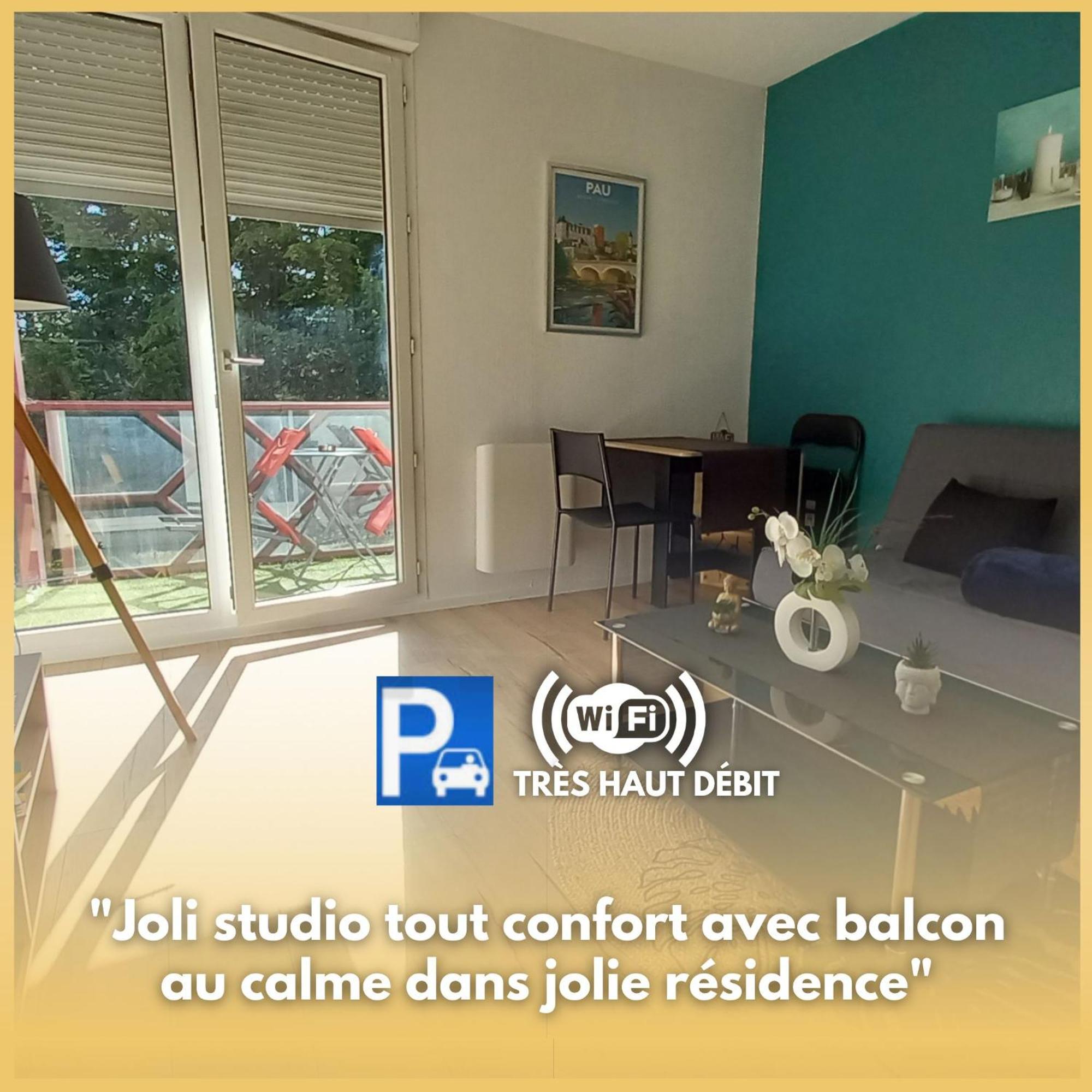 דירות פאו Le Petit Park-Studio-Terrasse- Piscine-Wifi Fibre מראה חיצוני תמונה